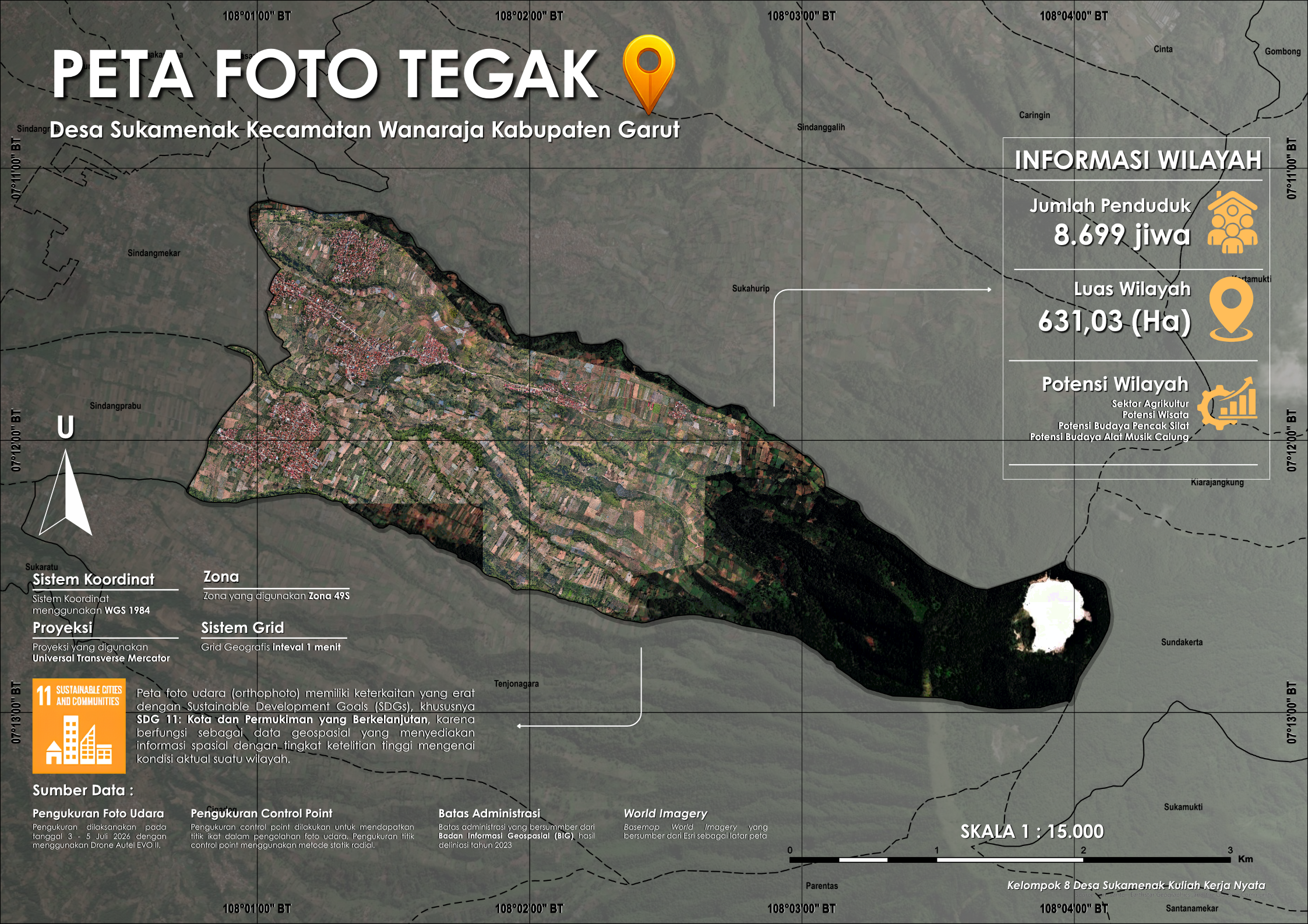 Peta Foto Tegak