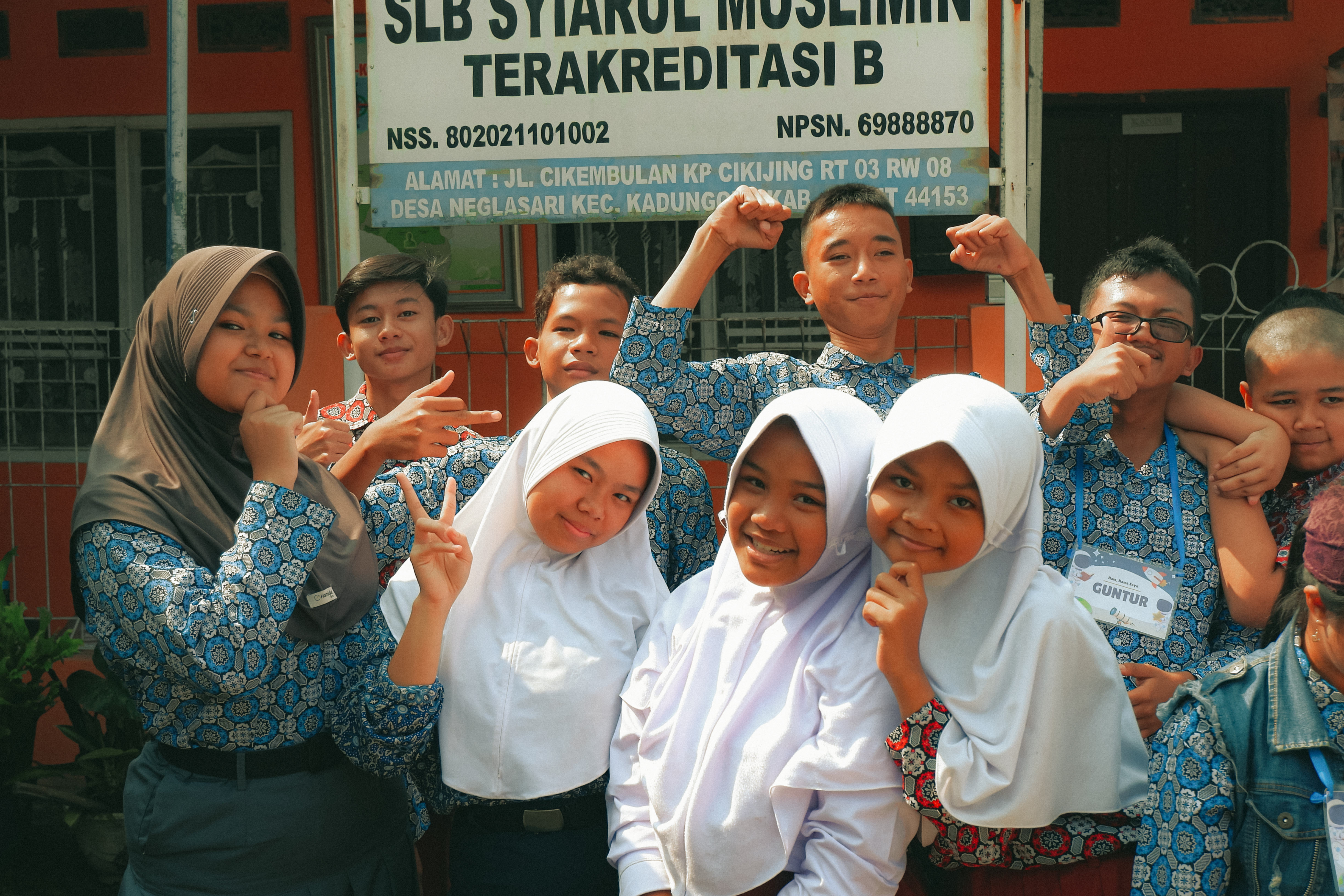 Kunjungan ke SLB Syiarul Muslimin KKN UPI di Desa Neglasari