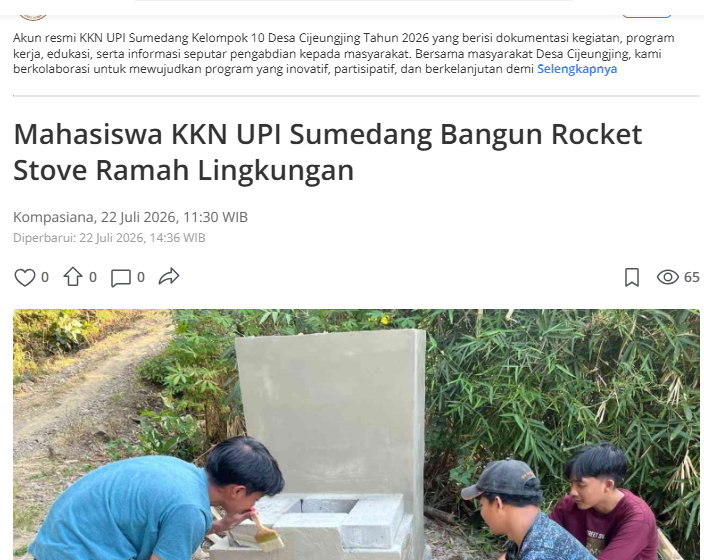 Berita Pembuatamn Rocket Stove