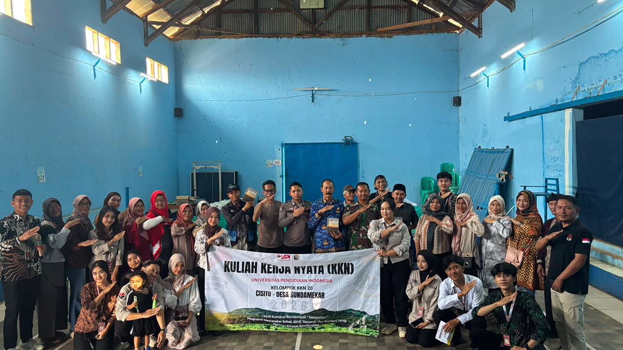 dokumentasi program kerja sosialisasi guide book potensi wisata desa sundamekar
