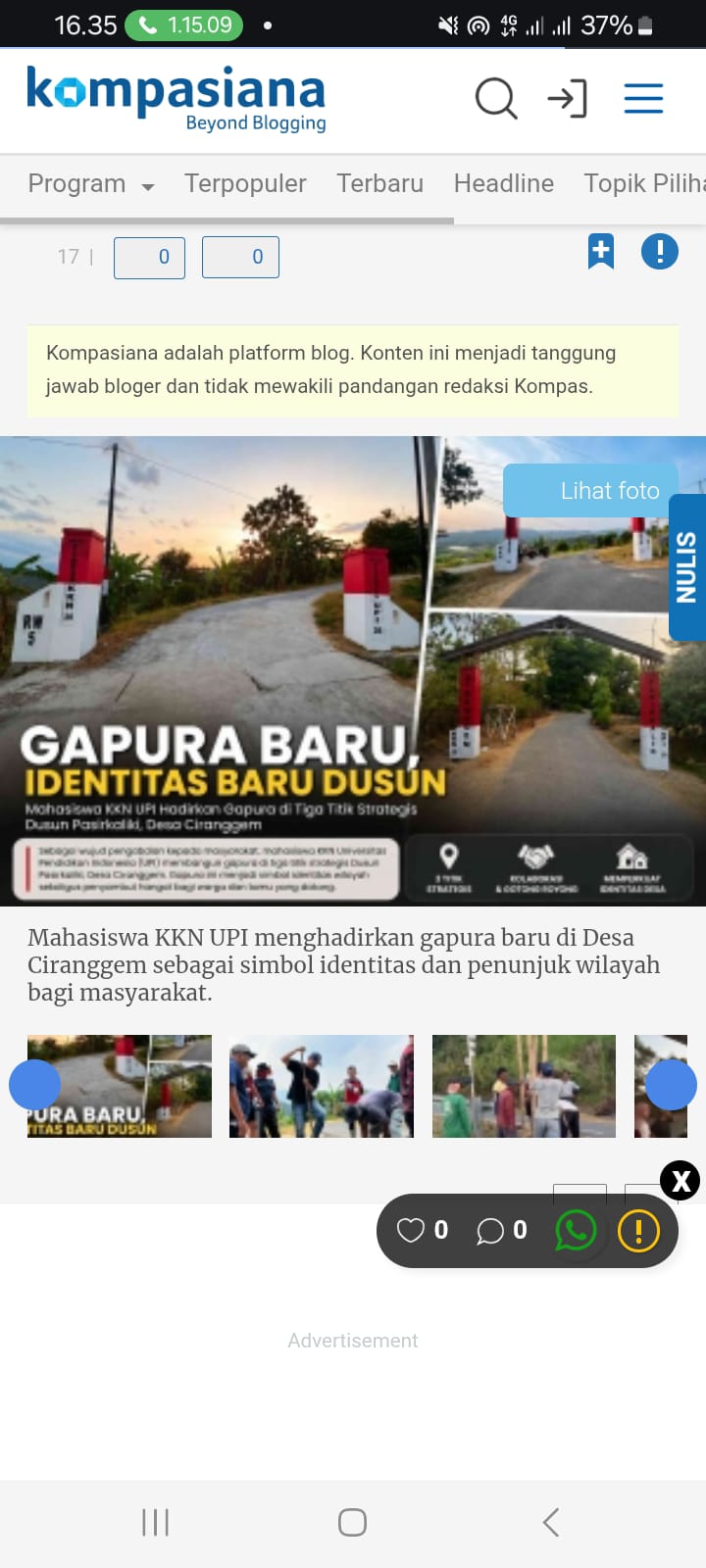 Pembuatan gapura